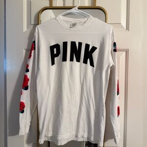 Victoria's Secret PINK White Long Sleeve Shirt